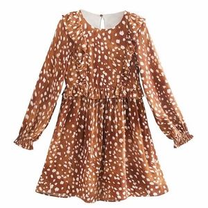 Womens Deer Pattern Dress SM A-Line Christmas OMG